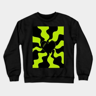 Heart Melt - Lime Green Crewneck Sweatshirt